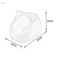 Cat Bed Sleeping Snooze Calming Pet Supplies Kennel Cozy Semi Enclosed Pet Cat Nest Stars Pink Small. 