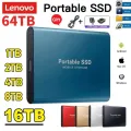 Lenovo 8TB Portable SSD 16TB High-speed Mobile Solid State Drive 500GB External Hard Drives Type-C USB 3.1 Interface for Laptop. 