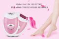 Kemei KM - 6199A 2 in 1 Electric Epilator Callus Skin Remover Cordless Portable Hair Remover Rechargeable Defeatherer. 