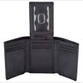 Large capacity 30% discount leather with anti-theft and ID window, high-end feeling men's wallet.