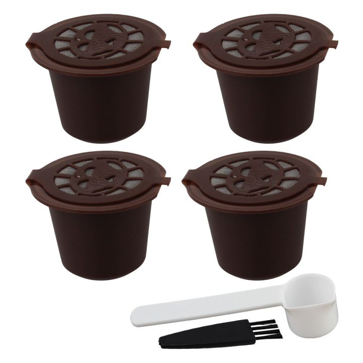 Coffee%20Filter%20Coffee%20Capsules%20Cup%20Reu%20For%20%204PCS%20With%20Spoon%20Brush%20-%20Image%202