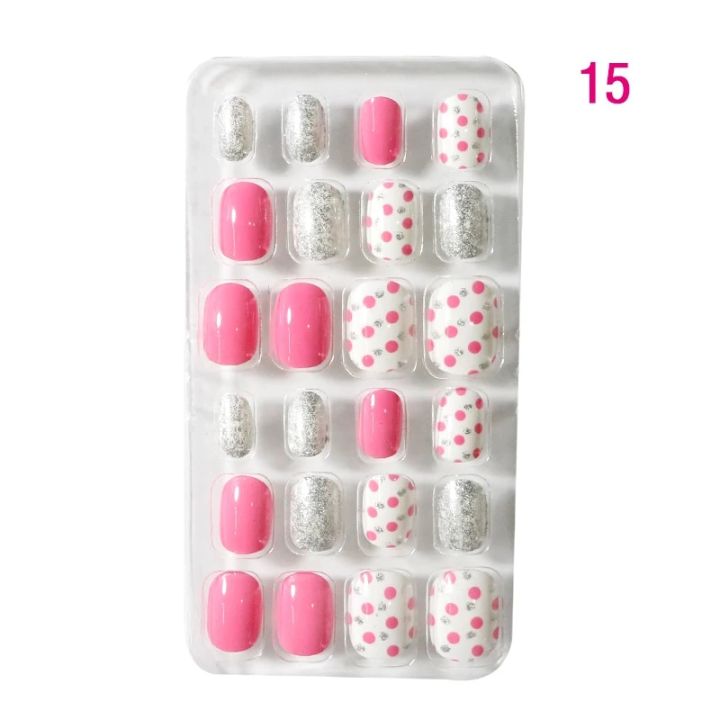 24pcs/Box%20False%20Nail%20Tips%20Rainbow%20Fairy%20Full%20Cover%20Detachable%20Press%20on%20Nails%20Nail%20Kids%20Children%20Girls%20Gift%20Manicure%20Tips%20-%20Image%207