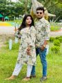 Ready Made Slab Cotton Viral Couple Set Matching Dress Traditionally Dress Fashionable Long Salwar Kameez Full Sleves Shirt For Stylish Woman  Man 2pis. 