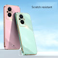 Tokifu For OPPO F21 Pro 5G Case Luxury 6D Plating Soft Back Cover Silicone Phone Cases With Stand. 