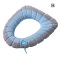 Winter Warm Toilet Seat Cover Mat Bathroom Toilet Pad Handle Thicker Toilet Cushion Closestool Soft Washable With Seat Warm W4L0.