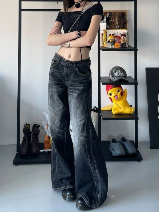 00s archive scull denim pants y2k grunge REDPEPPER - 00s archive 