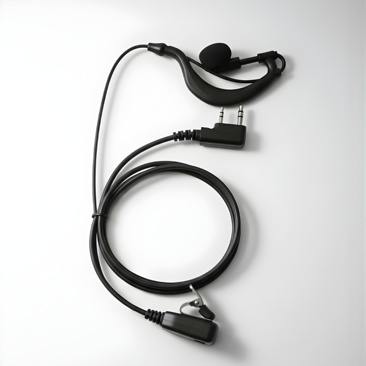 Professional Covert Earpiece with Mic - 2 Pin Two-Way Radio Headset