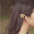Trendygirl Fashion Lovely Women Girl Alloy Golden Leaf Hair Clip Pin Accessory Xmas Gift.