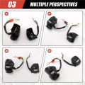 22mm Motorcycle Switches ON/OFF Button Handlebar Ontrol Horn Turn Signal Start Switch for LC135.