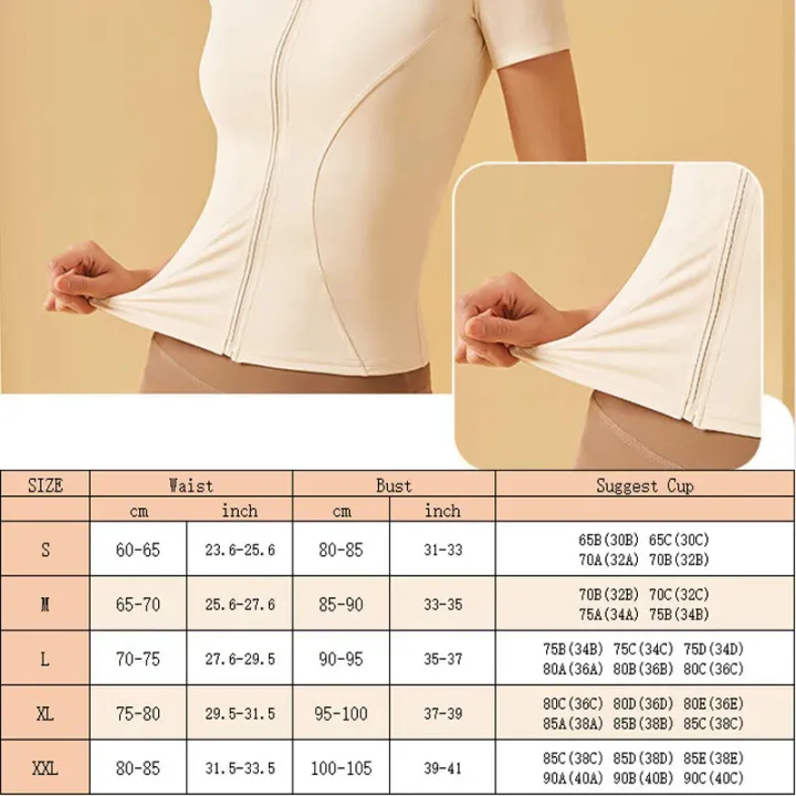 Aiithuug%20Yoga%20Tops%20Zipper%20Short%20Sleeve%20Gym%20Shirts%20Waist%20Slimmer%20Zip%20Up%20Sports%20Workout%20Top%20Fitness%20Jackets%20Running%20Slim%20Fit%20Tops%20-%20Image%206