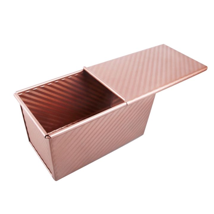 Baking%20Pullman%20Loaf%20Pan%20with%20Cover,Bread%20Pan%20with%20Lid,Nonstick%20Rectangle%20Corrugated%20Toast%20Box%20for%20Oven,%20Dough%20Cavity%20-%20Image%202