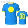 Custom Name Number Palau Flag Emblem 3D T-shirts For Men Women Tees jersey team Clothes Soccer Football Fans Gift T shirt. 
