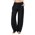 【New and Improved】 Women's PantsLoose PantsLinen PantsPalazzo PantsWide-leg Pants. 