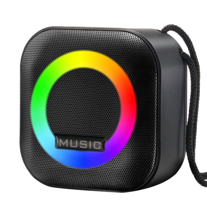 Portable Bluetooth Speaker RGB Colorful Light Waterproof Wireless Subwoofer Stereo Surround TWS Travel Speaker