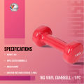 1kg vinyl dumbbell - 1 PC. 
