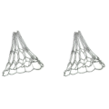 2X Sport Iron Chain Basketball Net Outdoor 12 Loops Standard Heavy Duty Basketball Goal Replacement Net,Silver. 