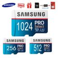 【COD+Ready Stock + FREE Shipping 】 Samsung Micro SD Memory Card 1024GB/512GB/256GB/128GB/64GB/32GB/16GB/8GB Class10 Mini SD Card.