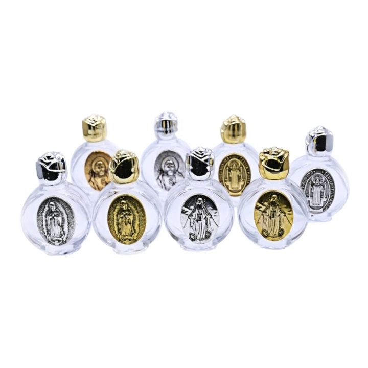 15ml Holy Water Bottle Christian Catholic Blessed Baptism Water Bottle Glass Empty Bottles for Christian Religious Party