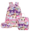 Cartoon Kuromi anime cinnamon dog KT primary school bag children's cartoon backpack backpack kawaii Cartoon School Bag Mochila.
