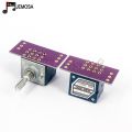1PC Japan ALPS RK27 Volume LOG Stereo Potentiometer 2-gang Dual 10K/20K/50K/100K/250K  Potentiometer Knurled Shaft + PCB - Knurled Shaft  250KA. 