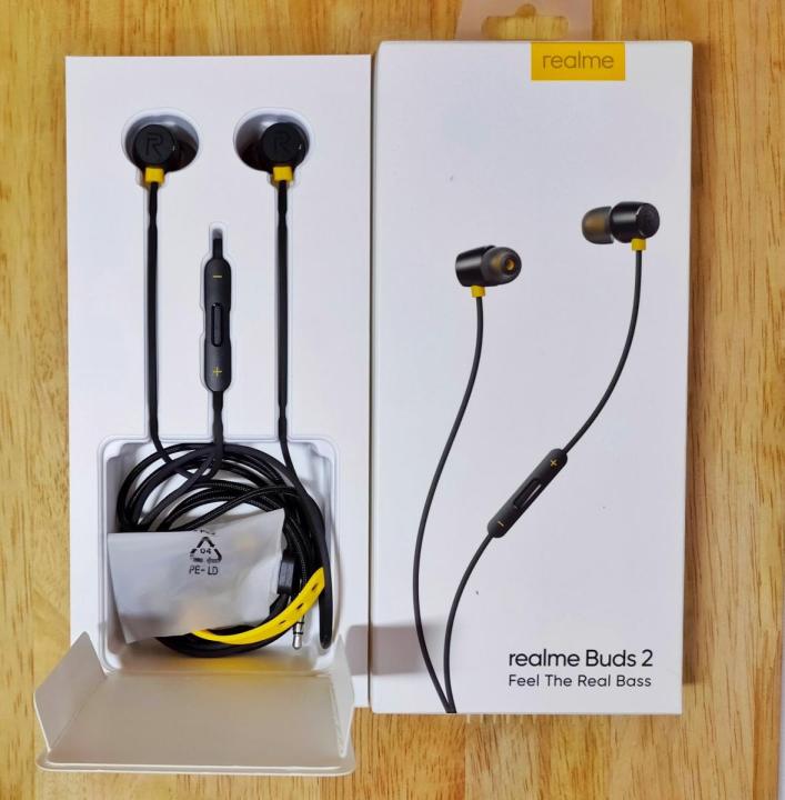 Realme Buds 2 Earphone 3.5mm Earbuds In-Ear Wired  Earphone Music Headset