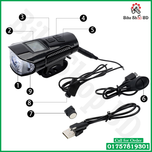 WEST%20BIKING%203%20in%201%20Bike%20Light%201500mAh%20Bike%20Horn%20Bicycle%20Lamp%20Odometer%20Headlight%20-%20Image%204
