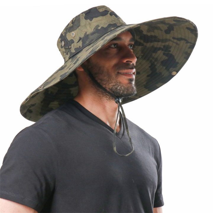 100%25%20Cotton%20Camouflage%20Bucket%20Hat%2016CM%20Large%20Wide%20Brim%20Sun%20Hat%20Camping%20Hiking%20Mesh%20Breathable%20Anti%20UV%20Fishing%20Hats%20for%20Men%20Women%20-%20Image%206