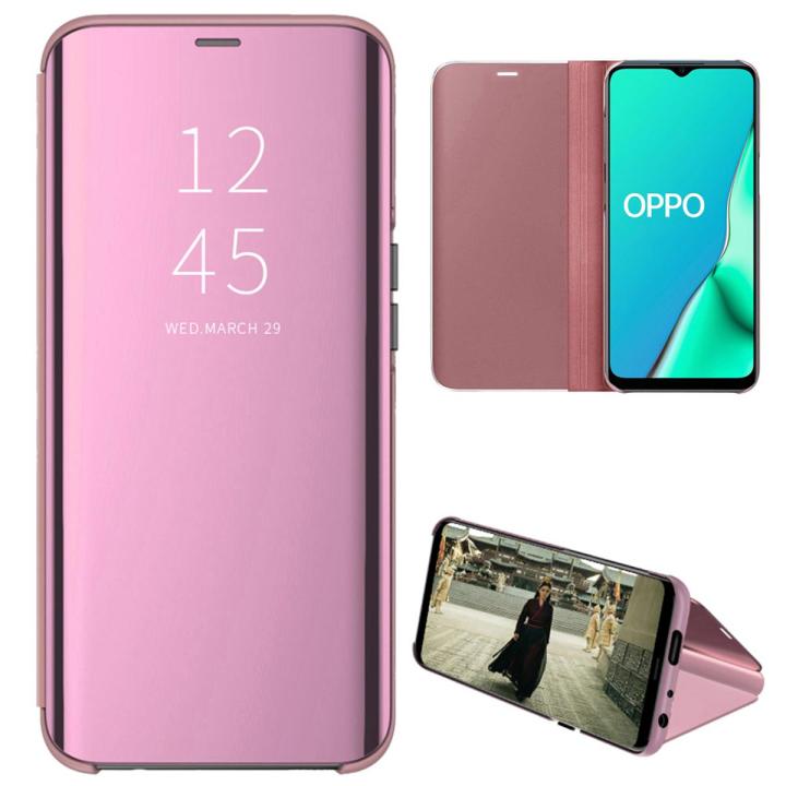 A5 2020 Oppo A5 Mirror Flip Cover Smart Mirror Flip Phone Case For