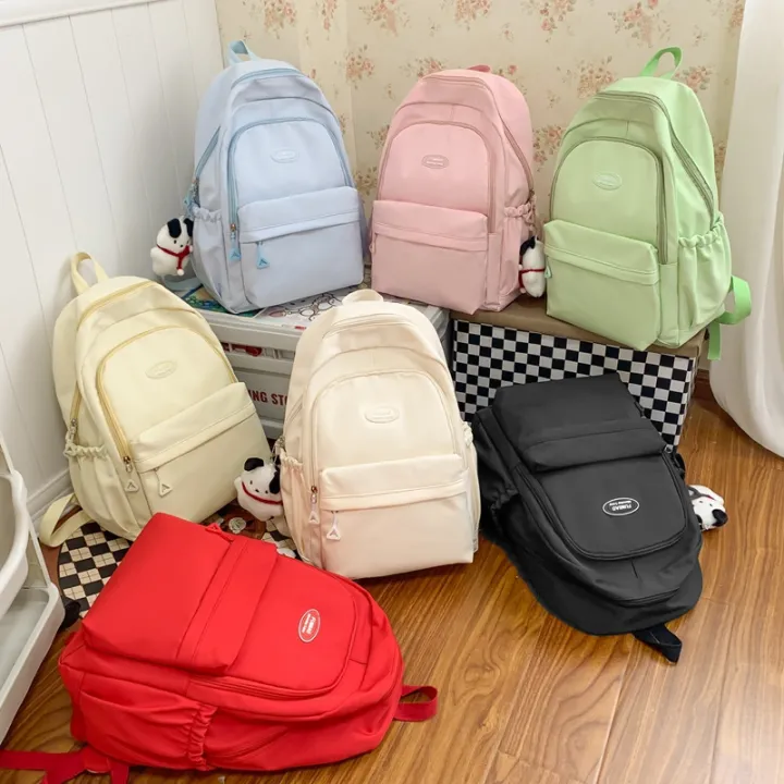 Niche%20simple%20backpack,%20female%20college%20student,%20junior%20high%20school%20student,%20girl,%20Japanese%20bubble%20lattice,%20high-value%20cream%20school%20bag%20-%20Image%204
