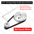 GT2 Timing Pulley & Round Belt 60 Teeth Pulley 8mm Bore 20 Teeth 5mm Bore Diameter Belt width 6mm GT2 Timing Puli for 3D printer accessories. 
