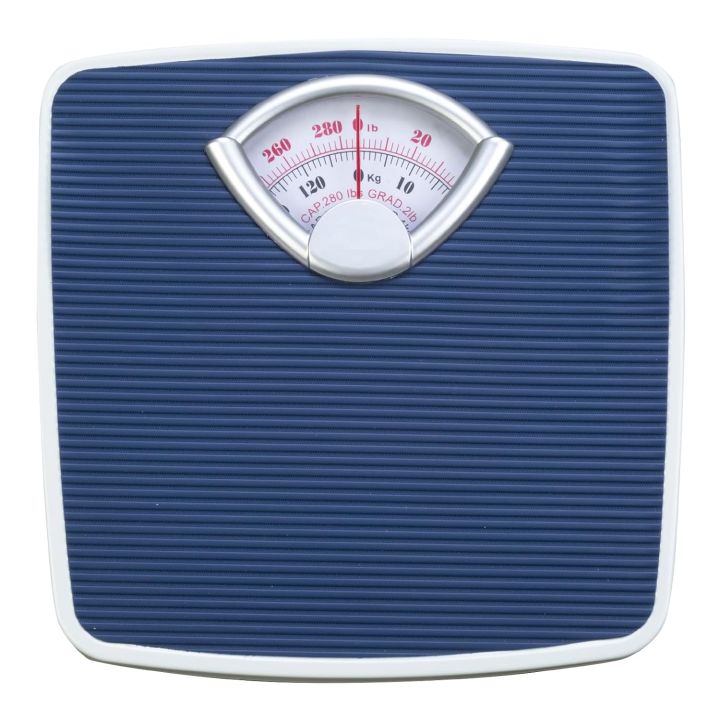 DOCTOR MEDICAL Analog Body Weight Scale  Mechanical Scale  286 lbs 130 kg Capacity  Non-Skid  Simple Dial Calibration