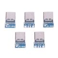 Haby Type C BREAKOUT Board Connector 14 Pin Female Sockets Type-C Welding Wire 4P With PCB Board Female Seat Charging Data Line Female Head Type C Mother Seat Adapters Type C Connector. 
