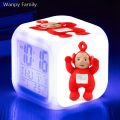 Super Cute Teletubbies Alarm Clock Glowing LED Color Change Digital Alarm Clock Multifonction Watches Clock Kids Birthday Gift. 