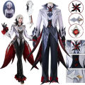 Arlecchino Cosplay Costume, Genshin Impact Fatui Harbinger Wig Set Game Genshin Impact Role Play Suits for Men Women. 