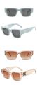 2022 New Fashion Square Sunglasses Personality Snowflake Glasses Korean Street Eyewear Trend. 