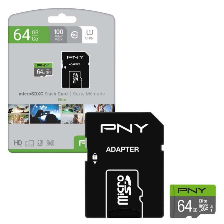 PNY%20Elite%20Class%2010%20U1%2064GB%20microSD%20Memory%20Card%20-%20memory%20card%20for%20Smartphones,%20tablets,%20action%20&%20surveillance%20cameras,%20drones,%20computers%20-%20class1Pny%20High%20Speed%2064Gb%20%20Micro%20Secure%20Digital%20Memory%20Card%20Practical%20Durable%20Memory%20Cards,%20Pny%20Memory%20Card,%20Pny%2064Gb%20-%20Image%204