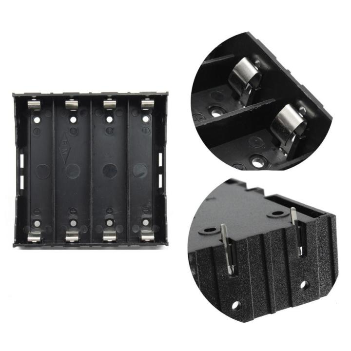 4-Slot 18650 Li-ion Battery Holder Case - Pointed Tip