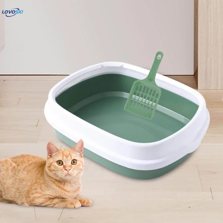 Cat%20Bedpan%20Detachable%20Semi%20open%20Litter%20Box%20for%20Bunny%20Cats%20Supplies%20Kitty%20Green%20-%20Image%204