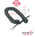Telephone receiver telephone cable extension cord curled cable cable spiral receiver connector RJ11 Spring Cable 4.5 feet long.. 