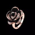 Rose Black Finger Ring For Women/girls/Lady. 