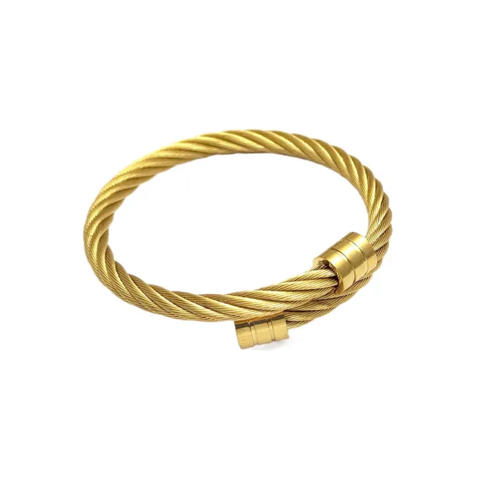 Classic%20Gold%20Plated%20Stainless%20Steel%20Chain%20Bangle%20New%20Design%20Hiphop%20Twist%20Chain%20Bangle%20For%20Women%20Men%20-%20Image%205