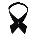 Crisscross bow tie fashionsolid color detachable collar jk Apparel Accessories. 
