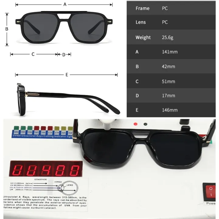 SHAUNA%20Retro%20Double%20Bridges%20Square%20Women%20Sunglasses%20Shades%20UV400%20Fashion%20Men%20Trending%20Rivets%20Gradient%20Sun%20Glasses%20-%20Image%205