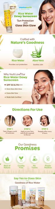 Mamaearth%20Rice%20Water%20Dewy%20Sunscreen%20with%20Rice%20Water%20&%20Niacinamide%20SPF%2050%20PA%20++++%2050g%20INDIAN%20-%20Image%205