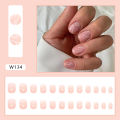 Menggh 24pcs Long Ballerina Fake Nails with Design Tip Long False Nails Wearable Nail Art. 