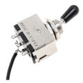 Guitar Wiring Harness Two Pickup 500K Pots 3-Way Toggle Switch Silver.