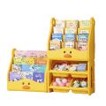 Children's bookshelves, household baby multi-layer picture book shelves, plastic finishing racks, toy shelves, book floor storage shelves. 
