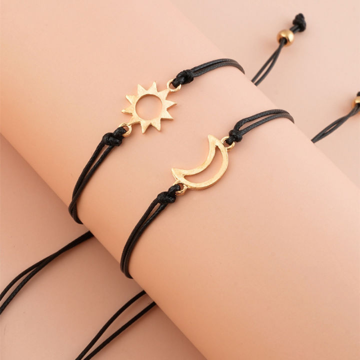 Cross-border%20Personality%20Sun,%20Moon%20and%20Stars%20Couple%20Bracelet%20Sun%20Moon%20Cutout%20Woven%20Adjustable%20Paper%20Card%20Bracelet%202%20Wholesale%20-%20Image%204