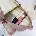 Kawaii Aesthetic Women Backpack School Bag for Teen Girls Japanese Korean Rucksack Student Bookbags with Cute Accessor Mochila. 