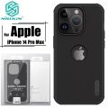 Nillkin { Apple iPhone 14 Pro Max 6.7 } Super Frosted Shield Pro Matte cover case for Apple iPhone 14 Pro Max 6.7 (2022) (with LOGO cutout) - Black.